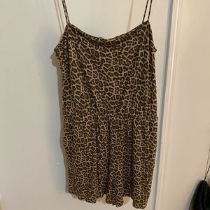 Leopard print romper by H&M size large